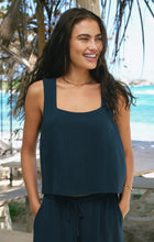 Load image into Gallery viewer, CHARLI CROPPED LINEN TANK