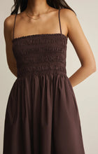 Load image into Gallery viewer, CORNELIA POPLIN MAXI DRESS - CHOCOLATE CHERRY
