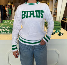 Load image into Gallery viewer, BIRDS Football Knit Sweater | Classic White
