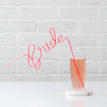 Load image into Gallery viewer, Party Straw - Bride
